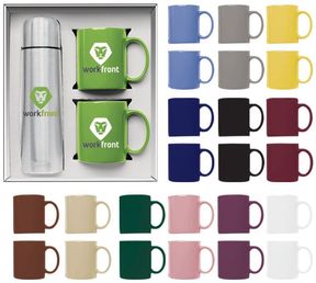 Hampton To Go Mug Gift Set - Includes Printing on 1 side
